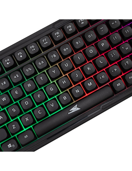 Kit Tastiera 101 Tasti e Mouse USB 7200 dpi Nero