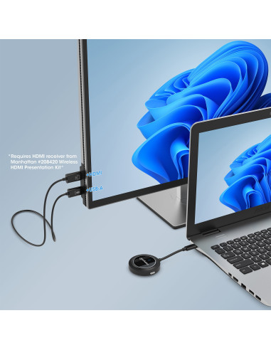 Adattatore Wireless HDMI 1080p con Trasmettitore USB-C&trade
