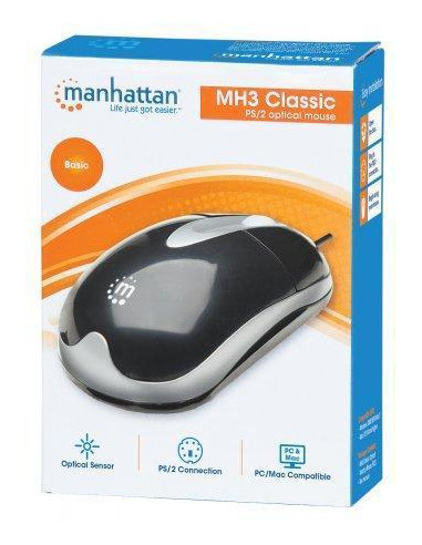 Mouse Ottico PS2 1000 Dpi Nero