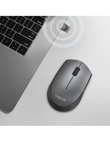 Mouse Ottico Wireless Ricevitore USB-C&trade 1200 Dpi Nero