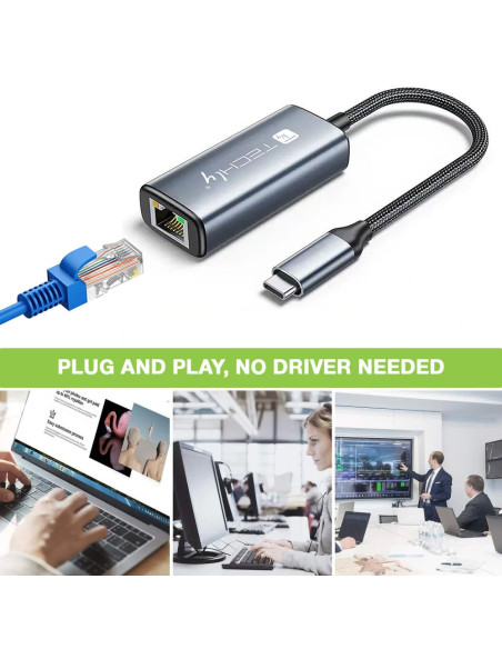 Adattatore Convertitore USB-C&trade 3.2 a RJ45 2