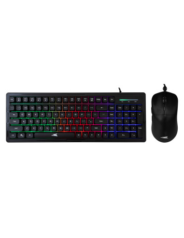 Kit Tastiera 101 Tasti e Mouse USB 7200 Dpi Nero