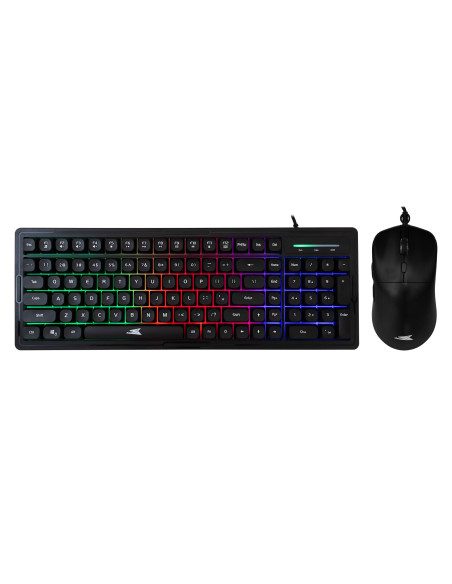 Kit Tastiera 101 Tasti e Mouse USB 7200 Dpi Nero
