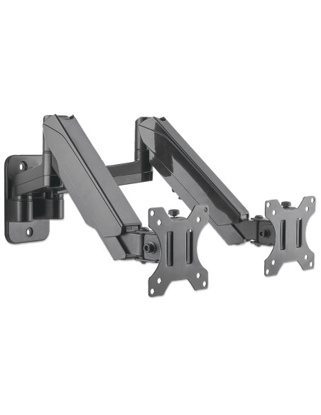 Staffa a Muro con Molla a Gas per due Monitor 17-32''