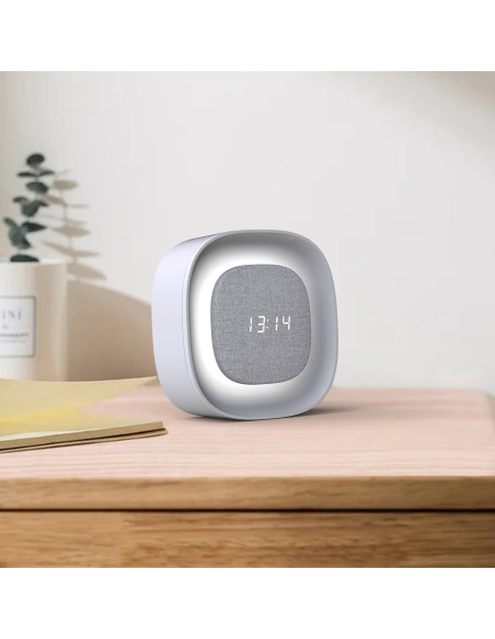 Sveglia Wireless Multifunzione con Luce Notturna Regolabile