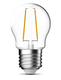Lampadina LED E27 Bianco Caldo 2W Filamento Classe A++