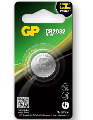 Blister 1 Batteria Litio a Bottone CR2032