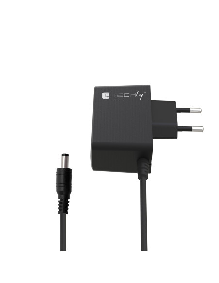 Alimentatore AC/DC 5V 1A Plug 5.5x2.1 mm Slim Nero