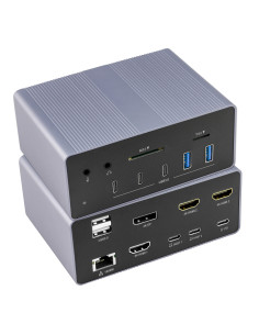 Docking Station 19 in 1 USB-C&trade 8K HDMI 4 Uscite Video