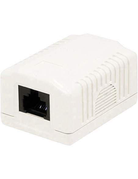 Presa a Muro con 1 Frutto RJ45 Cat.6A UTP Beige