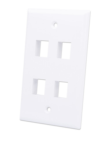 Placca Porta Frutti 4 Posti Mod.503 Bianco