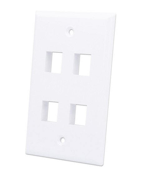 Placca Porta Frutti 4 Posti Mod.503 Bianco