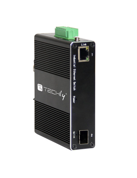 Convertitore Ethernet Industriale Gigabit 1 porta RJ45 a 1 porta SFP Non Gestito