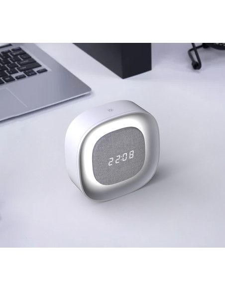 Sveglia Wireless Multifunzione con Luce Notturna Regolabile