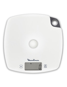 Moulinex BN1000 Grigio, Bianco Quadrato Bilancia da cucina elettronica