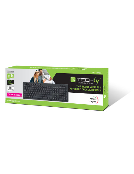 Tastiera Wireless Layout Italiano Nero