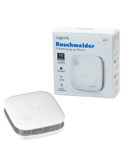 Rilevatore di Fumo 85 dB Fotoelettrico Batteria Litio Durata 10 anni