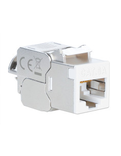 Frutto Keystone RJ45 Cat.6A 10G Slim STP Toolless Bianco 2
