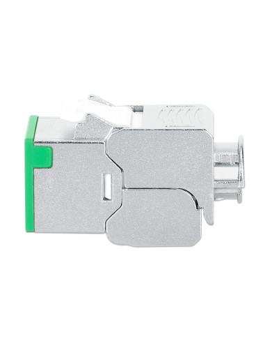 Frutto Keystone RJ45 Cat.6A 10G Slim STP Toolless Verde