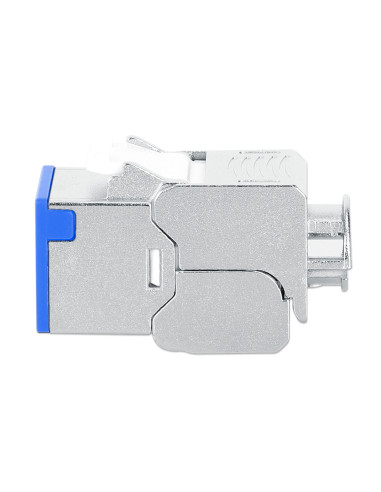 Frutto Keystone RJ45 Cat.6A 10G Slim STP Toolless Blu