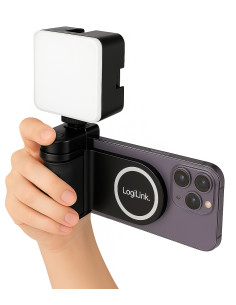 Impugnatura Magnetica per Smartphone con Telecomando Wireless e Luce a 3 Livelli di Luminosit&agrave