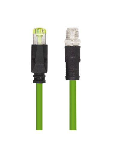 Cavo di Rete Industriale M12 RJ45 Cat. 6A SFTP PUR 5m