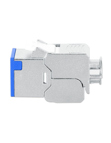 Frutto Keystone RJ45 Cat.6A 10G Slim STP Toolless Blu