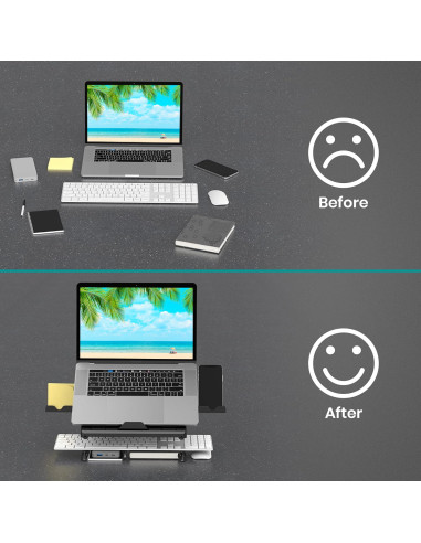Supporto per Notebook e Tablet 10-15.6'' Ergonomico Nero