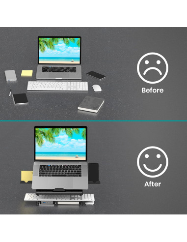 Supporto per Notebook e Tablet 10-15.6'' Ergonomico Nero