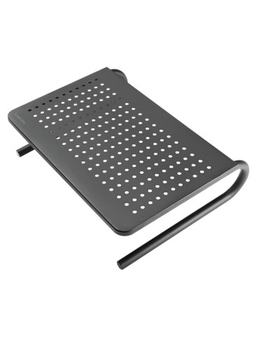 Stand Supporto da Scrivania per Monitor Notebook in Metallo 370mm Nero