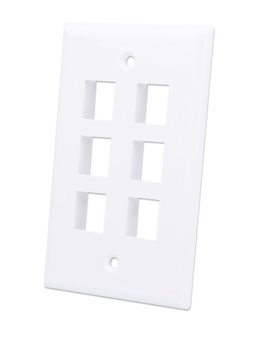 Placca Porta Frutti 6 Posti Mod.503 Bianco