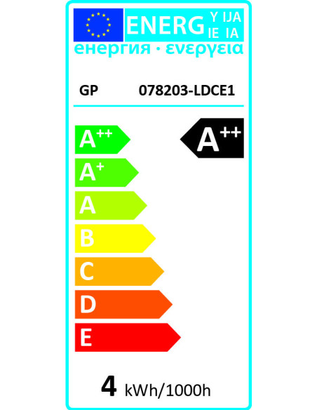 Lampadina LED E27 Bianco Caldo 4W Filamento Classe A++