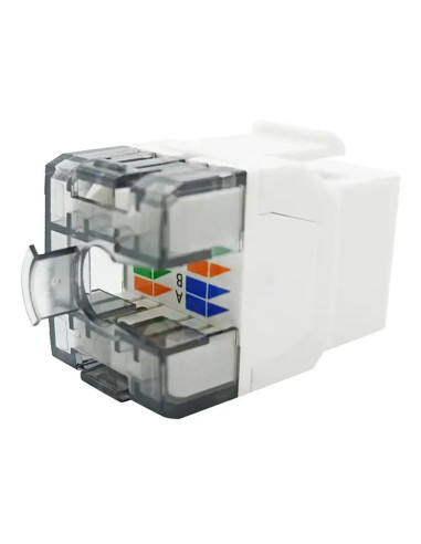 Frutto Keystone RJ45 Cat.6 UTP 180&deg Toolless Bianco