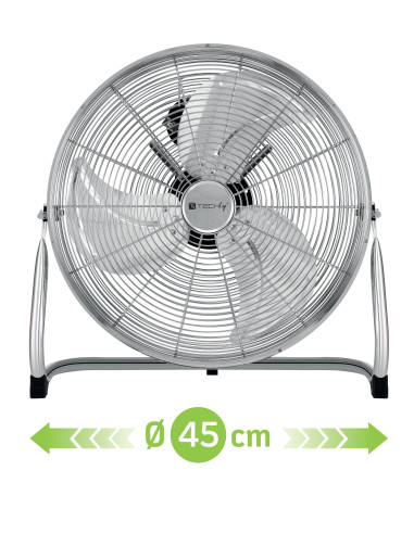 Ventilatore Industriale da Pavimento Diametro 45 cm 3 Livelli di Potenza