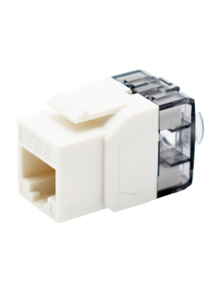Frutto Keystone RJ45 Cat.6 UTP 180&deg Toolless Bianco