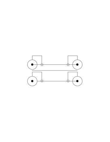 Cavo audio video 2 RCA M/M 5 m blu
