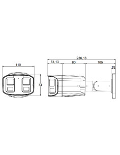 Telecamera IP Motorizzata Bullet IR H.265 da 8MP IP67 Rilevamento Basato su AI 2