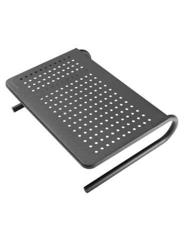 Stand Supporto da Scrivania per Monitor Notebook in Metallo 370mm Nero