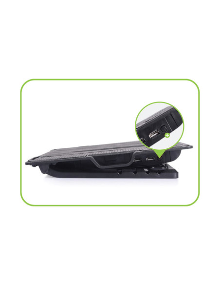 Supporto per notebook fino a 17.3'' con sistema di raffreddamento