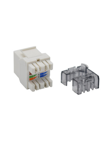 Frutto Keystone RJ45 Cat.6 UTP 180&deg Toolless Bianco