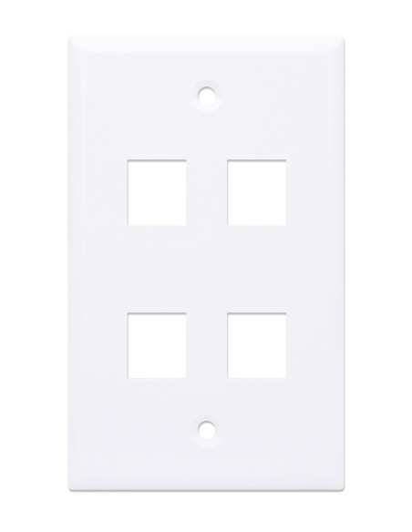 Placca Porta Frutti 4 Posti Mod.503 Bianco