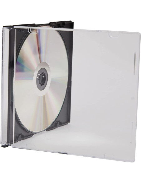 Porta CD Slim Jewel Case Nero