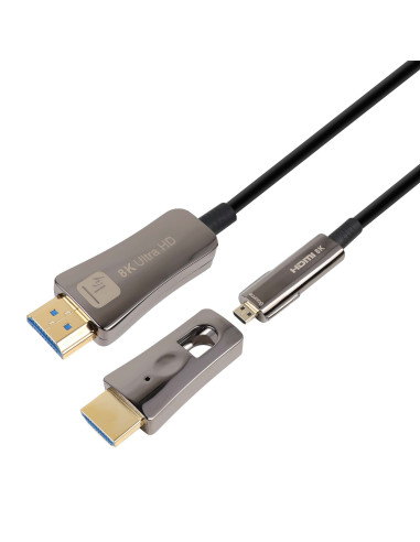 Cavo HDMI&trade A/A Micro HDMI&trade Active Optical Cable in Fibra Ottica 8K 15m