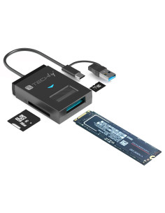 Adattatore USB-A/USB-C&trade a NVME/SATA M.2 con Lettore Memorie SD/TF
