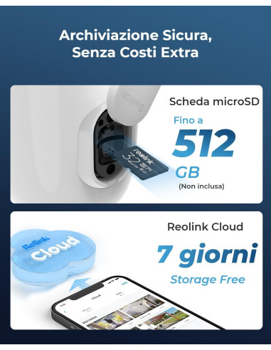 Telecamera di Sicurezza a Batteria 4K 8MP Argus 3 Ultra