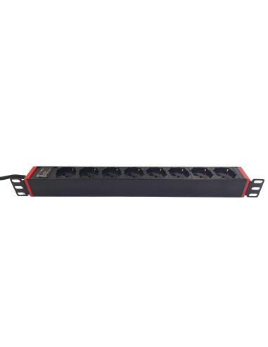Multipresa 8 Posti da Rack 19'' con Staffe Ruotabili a 360&deg Spina Italiana