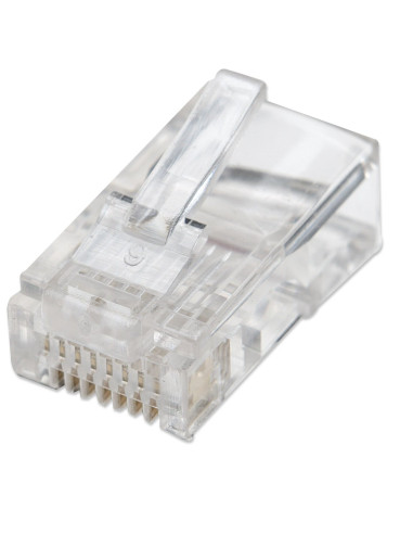 Confezione 100 Plug RJ45 UTP per Cavo Flessibile Cat.5E