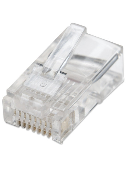 Confezione 100 Plug RJ45 UTP per Cavo Flessibile Cat.5E
