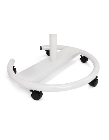 Lavagna Magnetica in Vetro Bianco Flipchart Portablocco con Ruote 120x80cm
