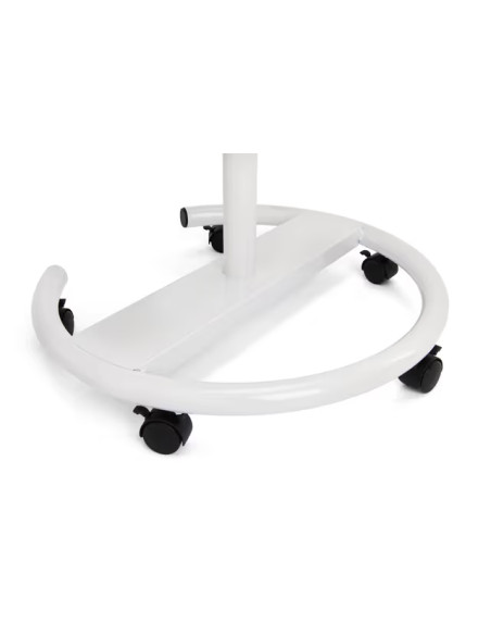 Lavagna Magnetica in Vetro Bianco Flipchart Portablocco con Ruote 120x80cm